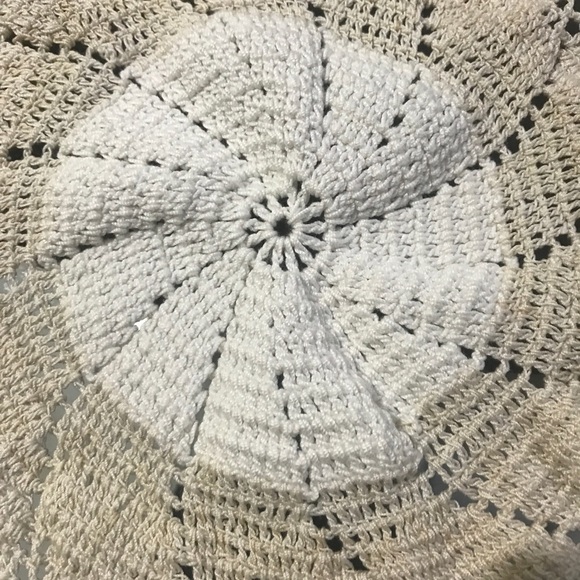 Handcrafted Beige Crochet Doily - Picture 9 of 10
